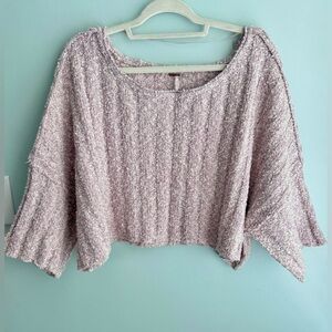Free People Good Day Pullover in the color pink/purple